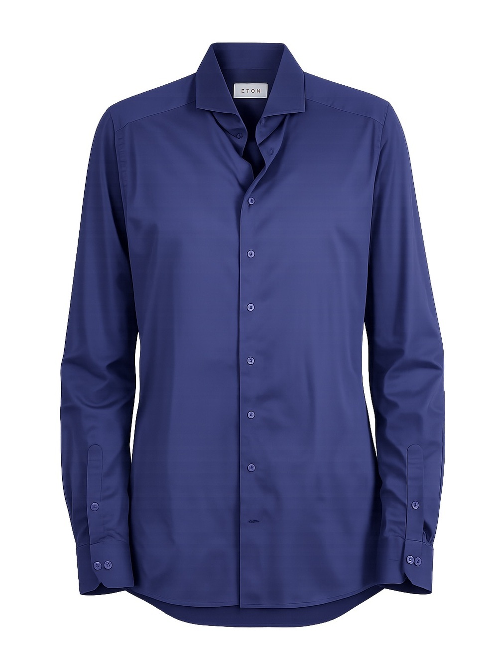 Eton Slim Fit Dress Shirt Navy 16.5 42 Luxury Business Formal Mens Minimalist